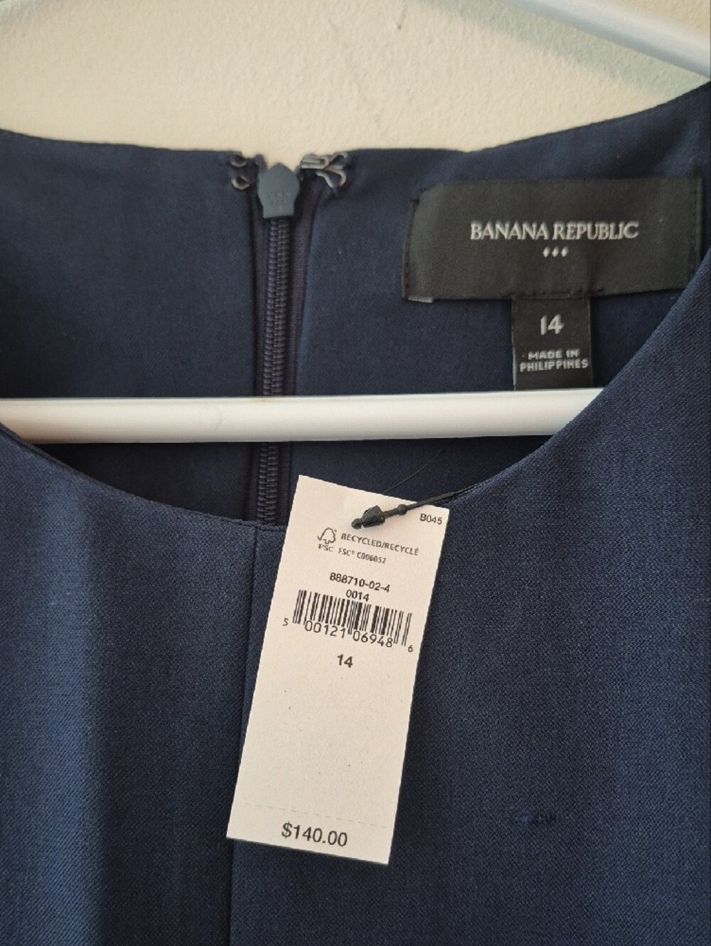 Banana Republic Dark Navy Cap-Sleeve Sheath Dress - Picture 2 of 5